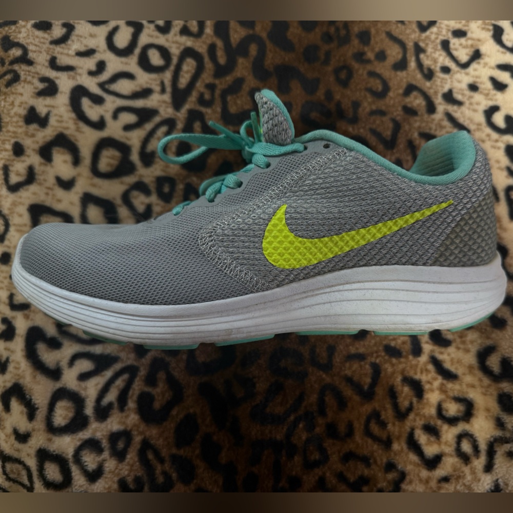 Nike Gray and Teal Sneakers
